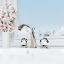 Jörger design, bathroom aesthetics, floral crystal, polished nickel, crystal, decor, glass, clear, luxury, washbasin, faucet, three-hole, battery, classic, elegant, timeless, noble, exquisite, luxurious, nostalgia, romance, retro