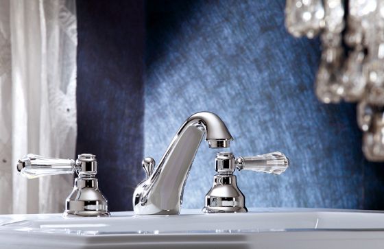 Delphi Deco  Washbasin 3-hole mixer  chrome
