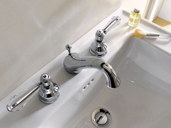 Delphi Deco  Washbasin 3-hole mixer  chrome