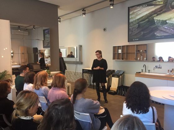 Jörger Presentation of the new Jörger products at the LV Studio with the export manager Anna Mitsykh (Jörger)