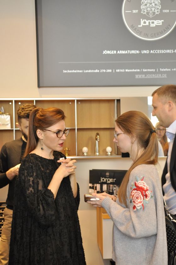 Jörger Presentation of the new Jörger products at LV Studio with the export manager Anna Mitsykh (Jörger) and Ekaterina Ananeva
