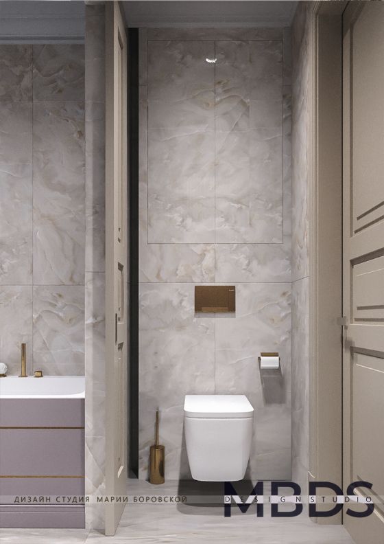 Jörger Design Belledor bathroom fittings and accessories as well as actuator plate for WC flushing in matt precious brass