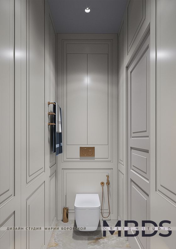  Jörger Design Belledor bathroom fittings and accessories as well as actuator plate for WC flushing in matt precious brass