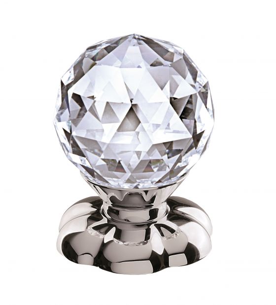 Joerger Florale Crystal handle polished nickel