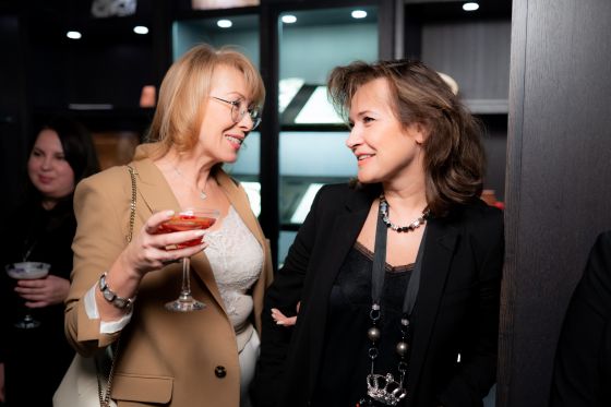 Designer Anna Koltunoff with the architect Tatiana Mironova Denisenko