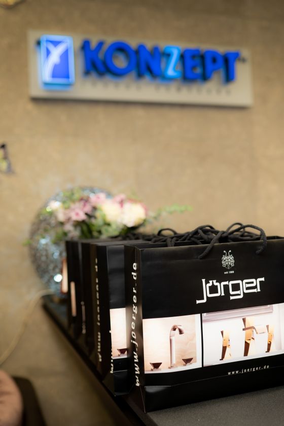 Presentation of the German brand Jörger in the studio of Konzept-Presents for the guests