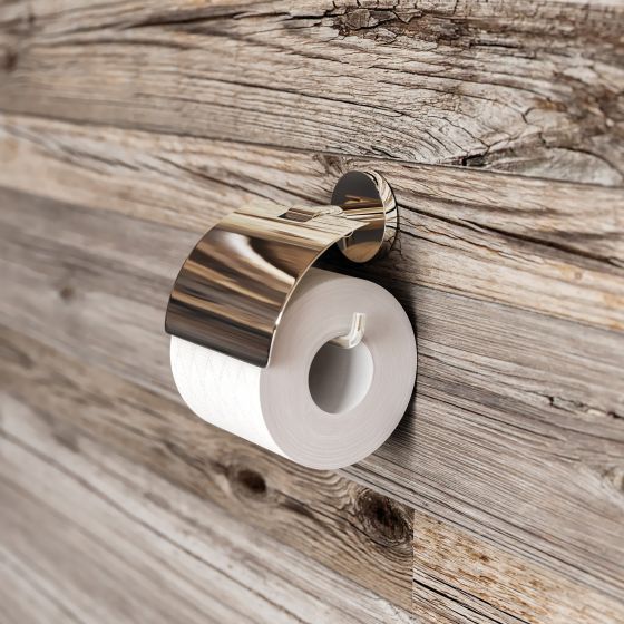 Jörger Design, Eleven, new, modern, design fitting, collection, accessories, toilet, paper holder, polished nickel, refined, high-quality, decorative