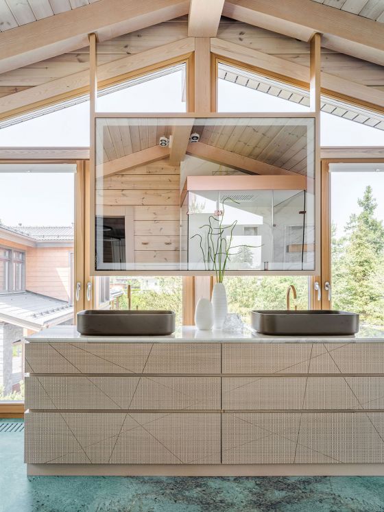 Jörger Design, дизайн-студия fullhousedesign, Charleston Royal, дизайн ванной, смеситель на раковину, тумба с раковиной, розовое золото, подвесное зеркало, oasis