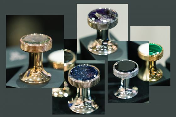 Jörger Design, Valencia, new, jewellery edition, exclusive, semi-precious stones, gemstones, white turquoise, black marble, labradorite, aventurine, malachite, amethyst
