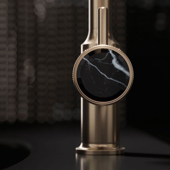Jörger, Design, bathroom, luxury, fittings, Valencia, jewellery edition, , marble, black, natural stone, washbasin, single-lever mixer
