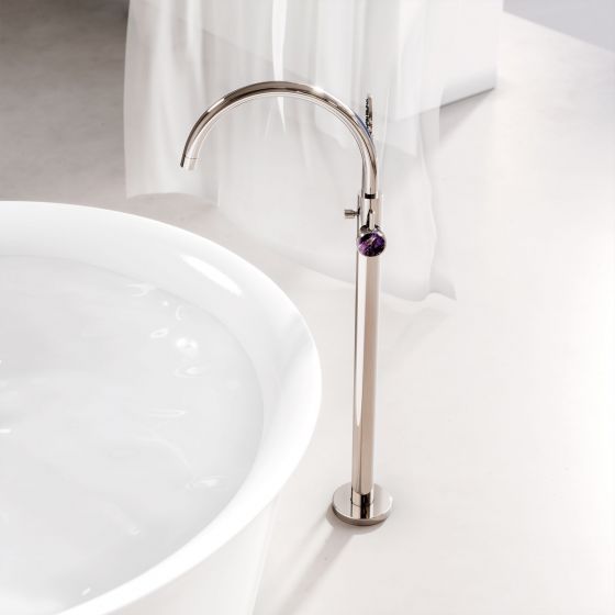 Jörger, design, Valencia, platinum, amethyst, violet, luxury, jewellery design,  freestanding, bathtub, white, tulip, nature, Duravit, Starck, joerger