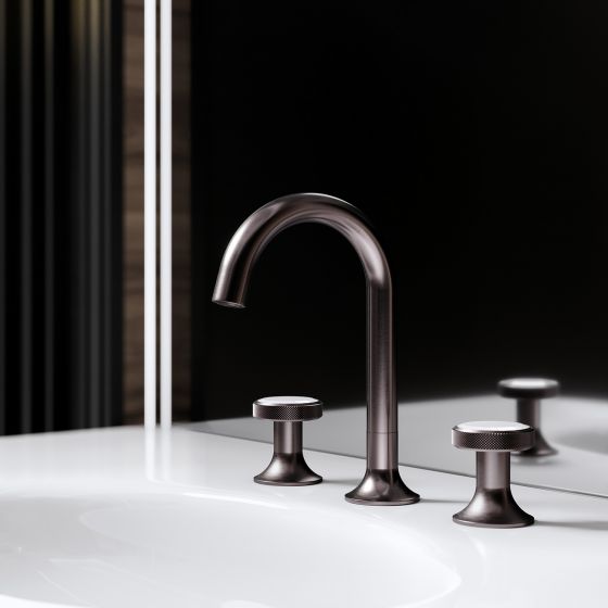 Jörger Design, Valencia, Nerz matt, дизайнерский смеситель, на 3 отверстия, на раковину, норка матовая, белая бирюза, эксклюзив, декор, антрацит, premium, неоклассика, минималюкс, дизайн ванной