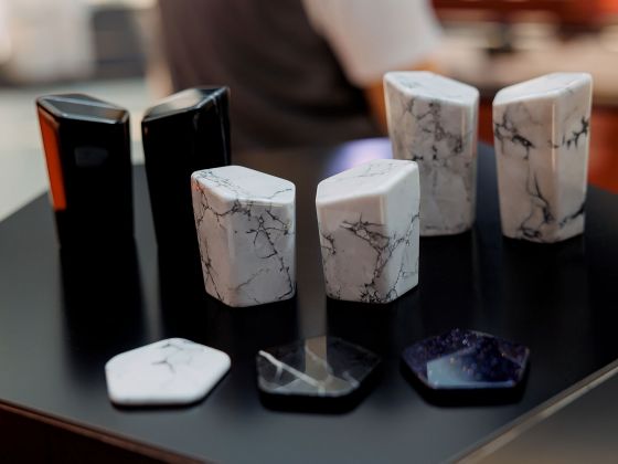 Jörger Design, Shado, ручки из натурального камня, дизайнерские смесители, авантюрин, белая бирюза, черный мрамор, АрхМосква2024, премьера, новинка, Европейская сантехника, премиум