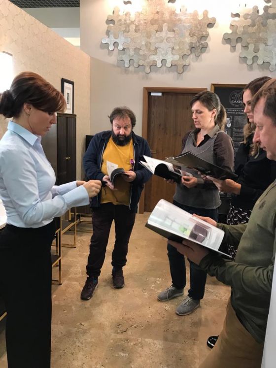 Jörger Introduction in the new Jörger collections at Konzept with Anna Mitsykh (Jörger) and Alla Averina, Valeria Polischuk, Dimitrij Chapanija, Nikita Matuschin.