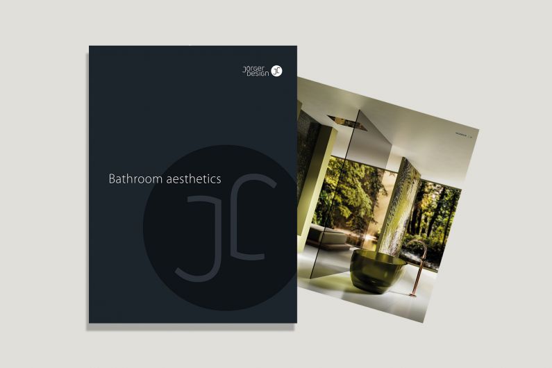 Joerger brochure bathroom aesthetics mockup cover 
