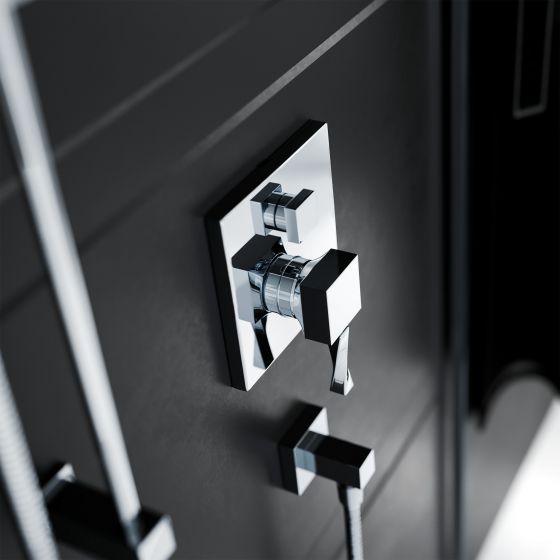 Jörger Design, Turn, chrome, designer faucets, shower, shower combination, Joerger