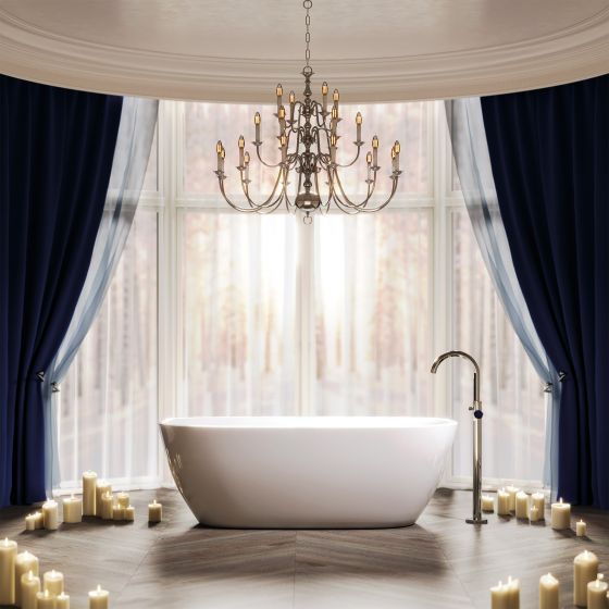 Jörger Design, Shadó, Silbernickel, Naturstein, blauer Aventurin, freistehende Wannenarmatur, Badewanne, Wannenarmatur, Art Déco, Polygon, joerger