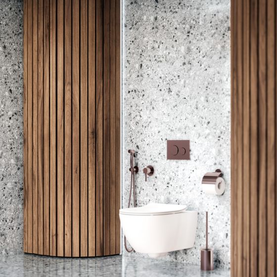 Jörger Design, Exal, mink matt, WC area, accessories, faucets, joerger
