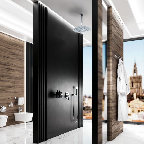 Jörger Design, Valencia, chrome, faucets, shower combination, bidet, bathroom, crystal handle, white crystal, joerger