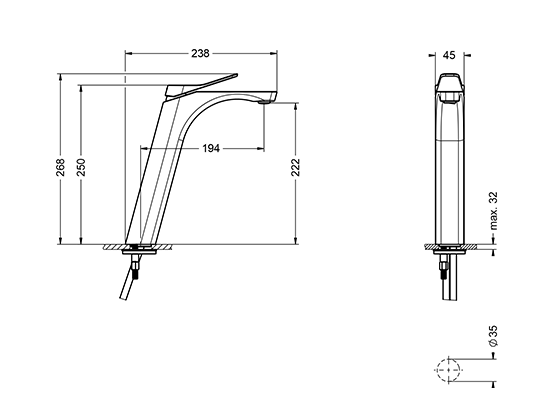 633.10.332.xxx Specification drawing mm
