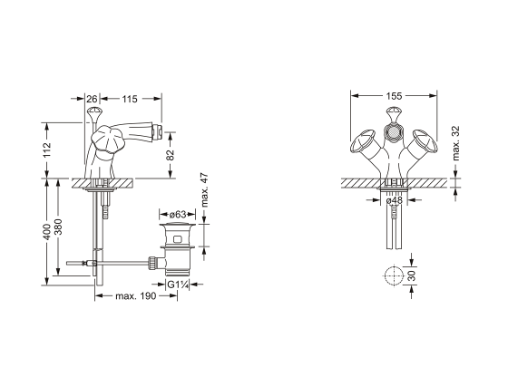 600.10.100.xxx Specification drawing mm