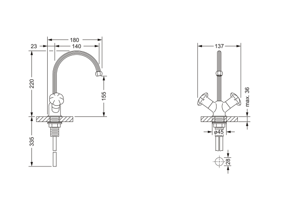600.10.200.xxx Specification drawing mm