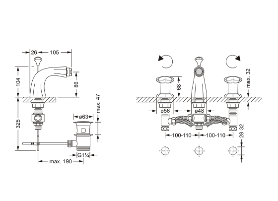 600.30.100.xxx Specification drawing mm