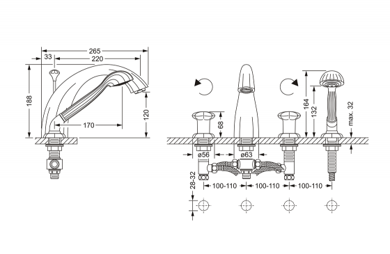 600.40.100.xxx Specification drawing mm
