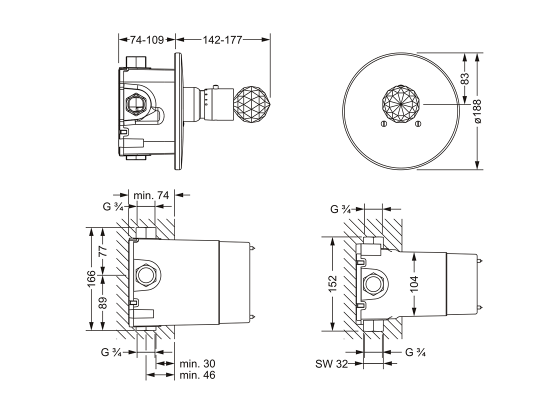 600.40.560.xxx-AA Specification drawing mm