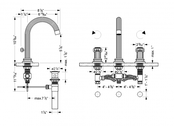 607.30.300.xxx Specification drawing inch