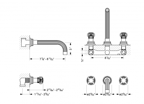 607.30.360.xxx Specification drawing inch