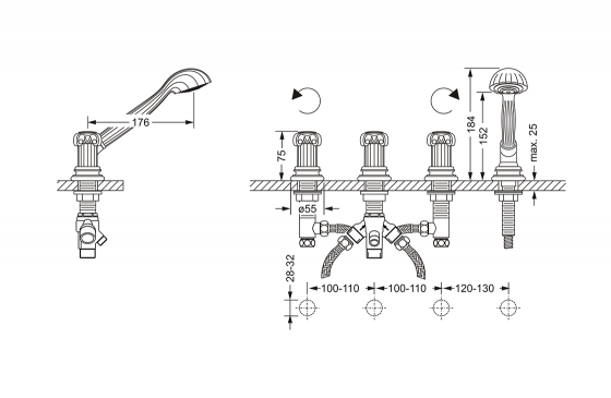607.40.150.xxx Specification drawing mm