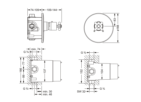 611.40.560.xxx Specification drawing mm
