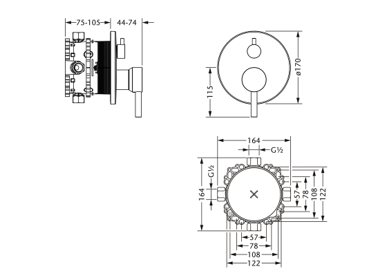 615.20.125.xxx Specification drawing mm