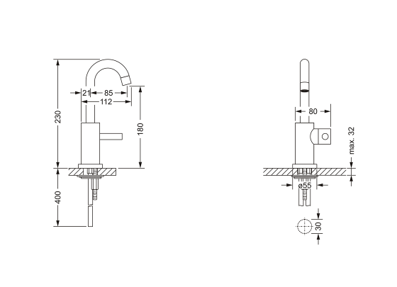 619.10.224.xxx Specification drawing mm