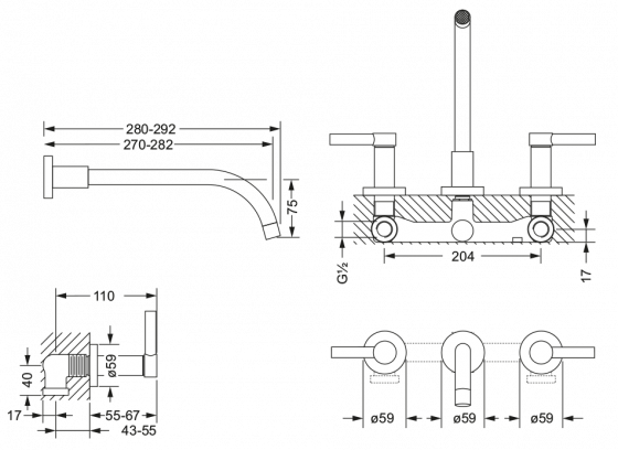 619.30.365.xxx Specification drawing mm