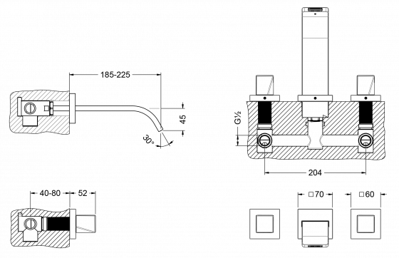623.30.360.xxx Specification drawing mm
