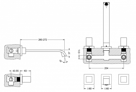 627.30.366.xxx Specification drawing mm