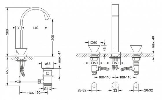 627.30.800.xxx-AA Specification drawing mm