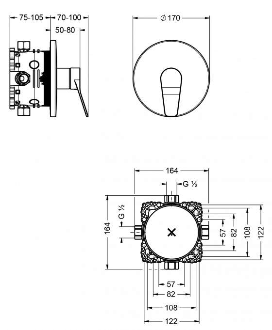 633.20.245.xxx Specification drawing mm