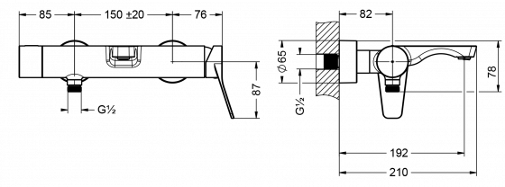 633.20.510.xxx Specification drawing mm