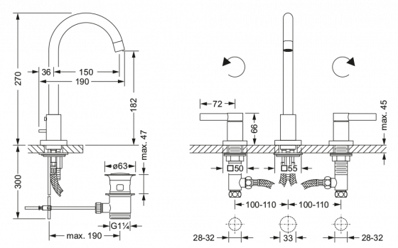 634.30.300.xxx Specification drawing mm