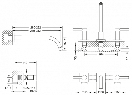 634.30.365.xxx Specification drawing mm