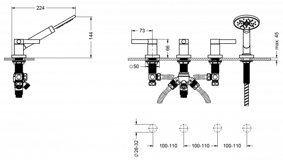 634.40.155.xxx Specification drawing mm