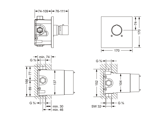 634.40.555.xxx Specification drawing mm
