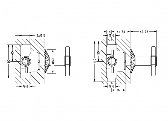 637.40.650.xxx Specification drawing mm