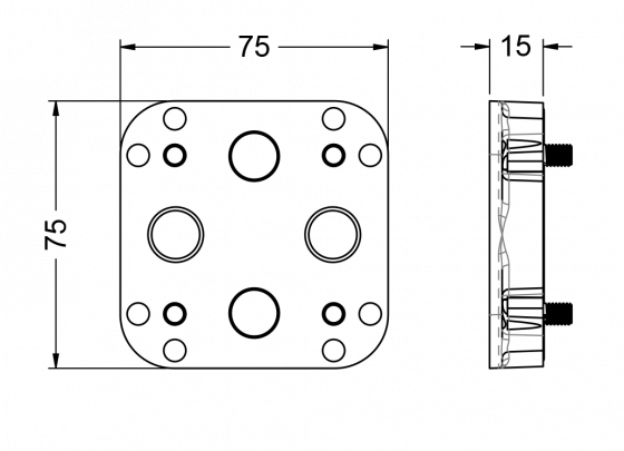 848.14.184.xxx Specification drawing mm