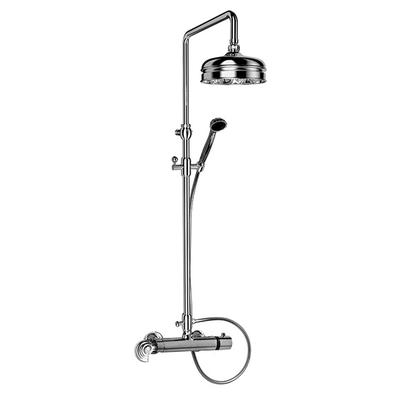 Shower mixer - Exposed shower thermostat ½", set with shower system  - Article No. 601.20.460.xxx
