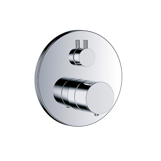 Shower mixer - Concealed wall thermostat ½" with flow control and diverter,assembly set with functional unit - Article No. 615.40.380.xxx