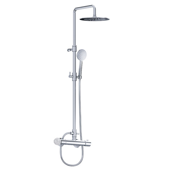 Dusch-Armaturen - Aufputz Thermostat-Set mit Steigrohr - Artikel-Nr. 631.20.465.xxx-AA